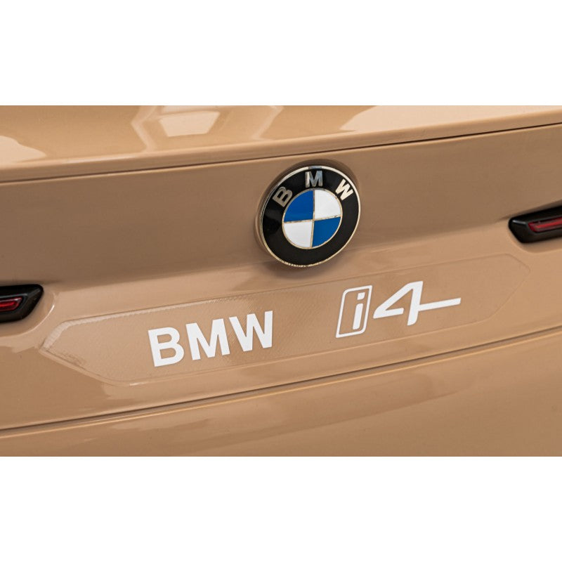 Auto Elettrica per Bambini BMW i4 12V con Telecomando Oro