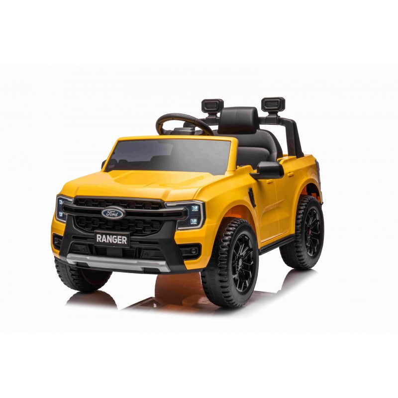 Auto Elettrica per Bambini Ford Ranger 4x4 12V con Telecomando Gialla