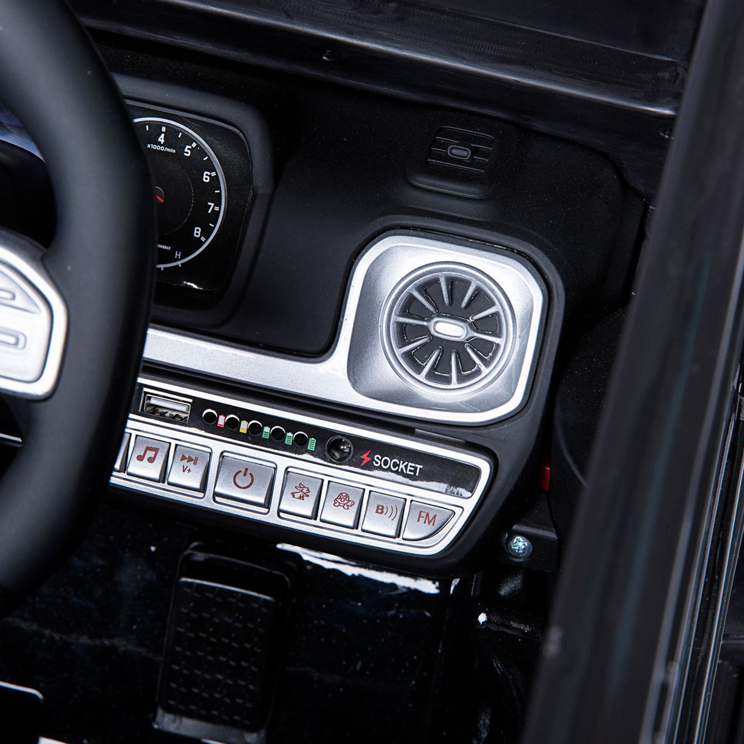Mercedes G63 AMG Elettrica per Bambini 12V Fuoristrada Nero
