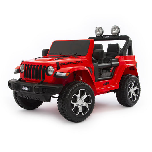 Jeep Wrangler Rubicon Elettrica per Bambini 12V 2 Posti Rosso