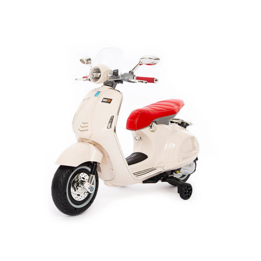 Vespa 946 Elettrica per Bambini 12V Bianco