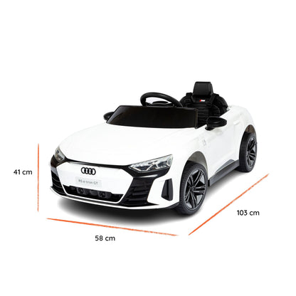 Audi RS e-tron GT Elettrica per Bambini 12V Bianco