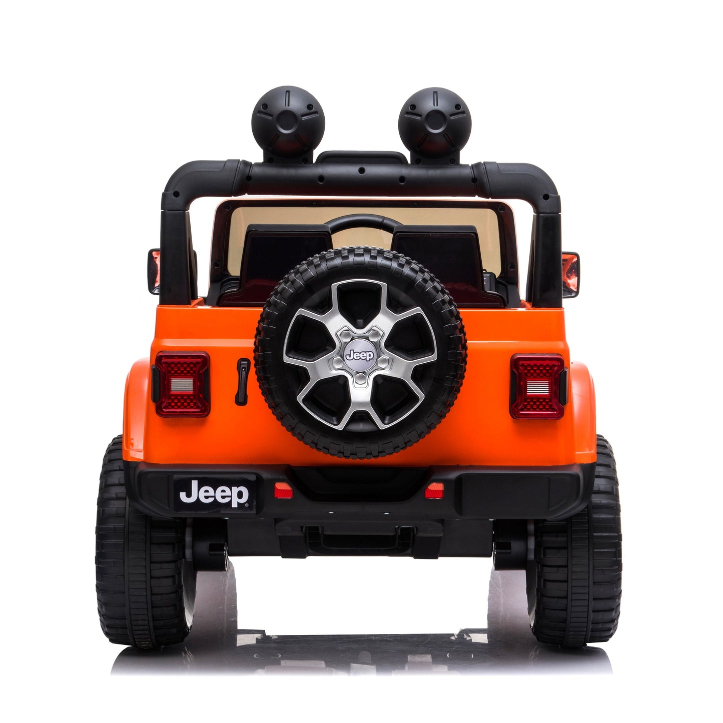 Jeep Wrangler Rubicon Elettrica per Bambini 12V 2 Posti Arancione