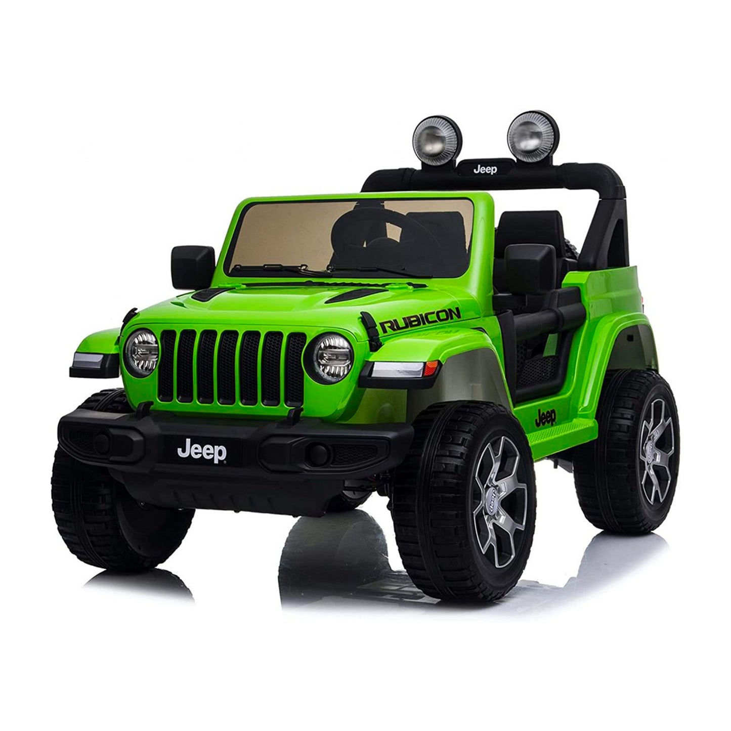 Jeep Wrangler Rubicon Elettrica per Bambini 12V 2 Posti Verde
