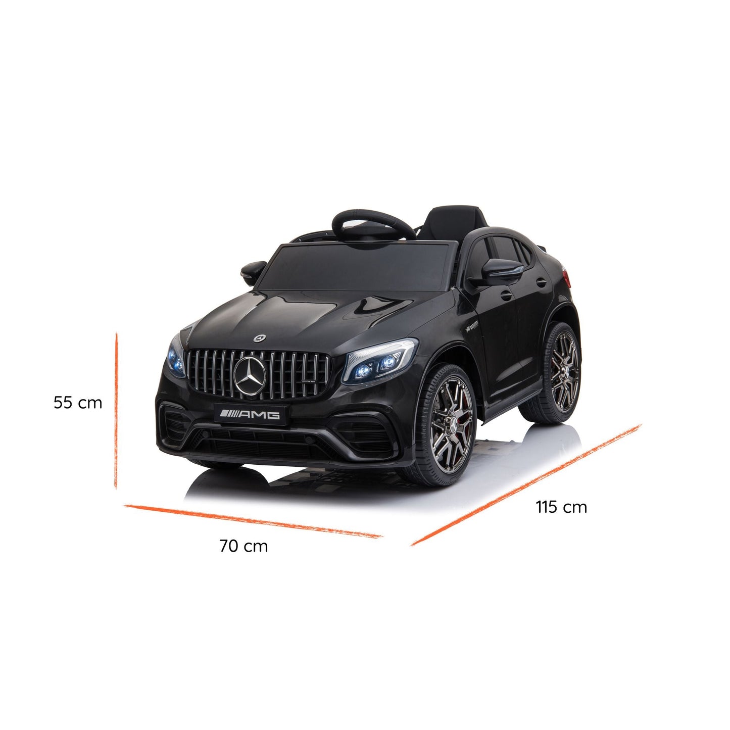 Mercedes GLC AMG Coupé Elettrica per Bambini 12V Nero