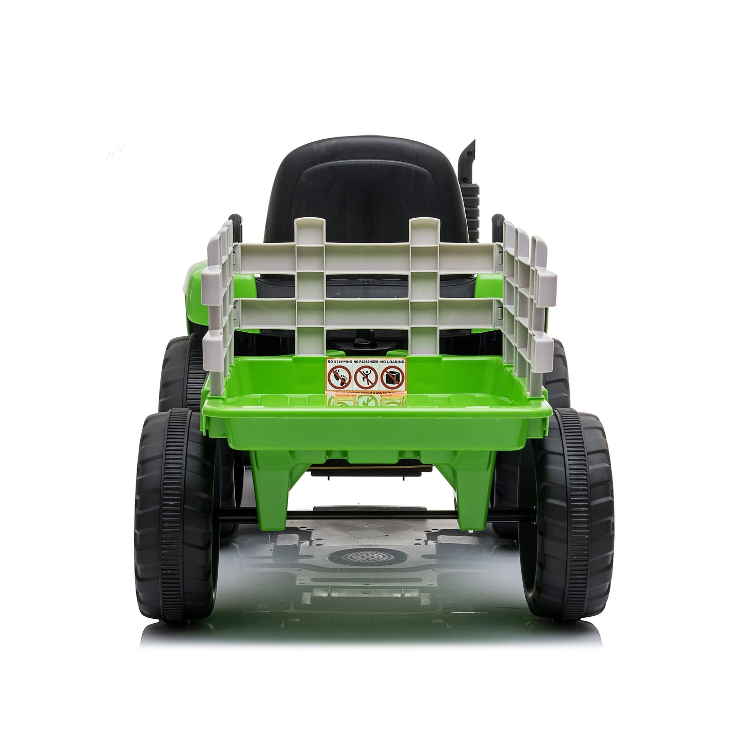 Trattore Elettrico per Bambini 12V con Rimorchio Verde
