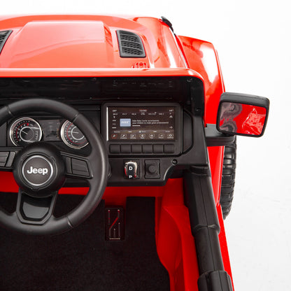 Jeep Wrangler Rubicon Elettrica per Bambini 12V 2 Posti Rosso