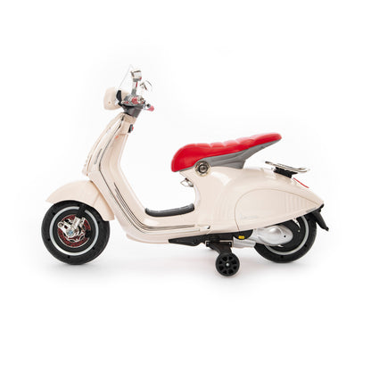 Vespa 946 Elettrica per Bambini 12V Bianco