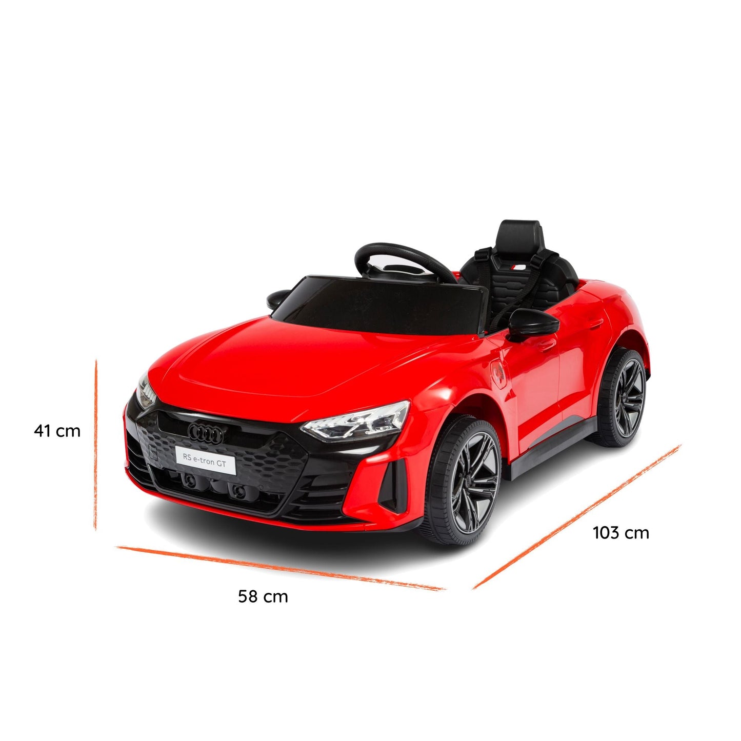 Audi RS e-tron GT Elettrica per Bambini 12V Rosso