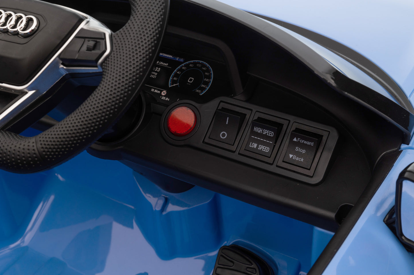 Audi RS e-tron GT Elettrica per Bambini 12V Celeste