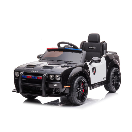 Auto della Polizia Dodge Elettrica per Bambini 12V Bianco