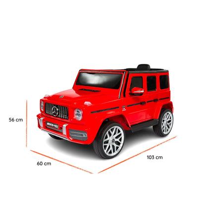 Mercedes G63 AMG Elettrica per Bambini 12V Fuoristrada Rosso