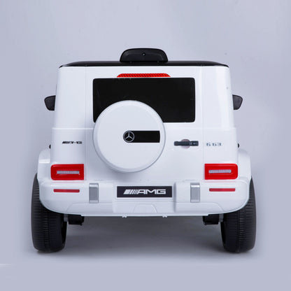 Mercedes G63 AMG Elettrica per Bambini 12V Fuoristrada Bianco