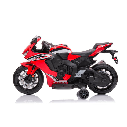 Moto Honda CBR 1000 RR Elettrica per Bambini 12V con Rotelle Rosso