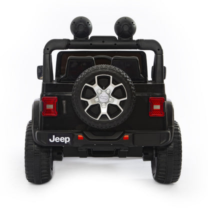 Jeep Wrangler Rubicon Elettrica per Bambini 12V 2 Posti Nero