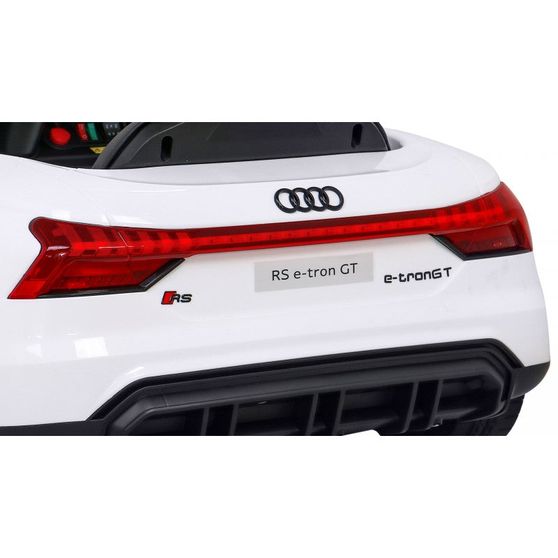 Auto Elettrica per Bambini Audi RS e-tron GT 12V con Telecomando Bianca