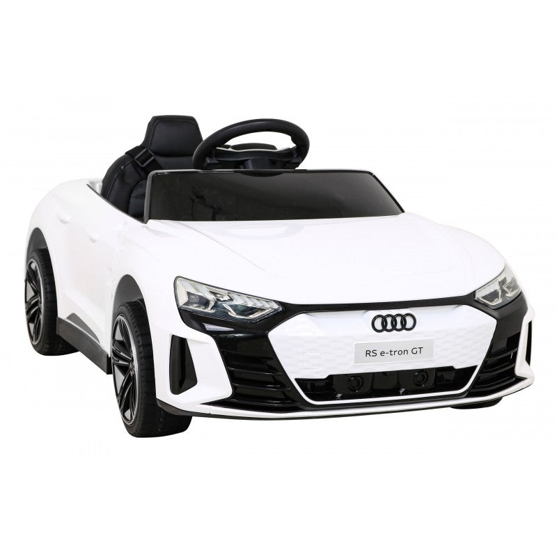 Auto Elettrica per Bambini Audi RS e-tron GT 12V con Telecomando Bianca