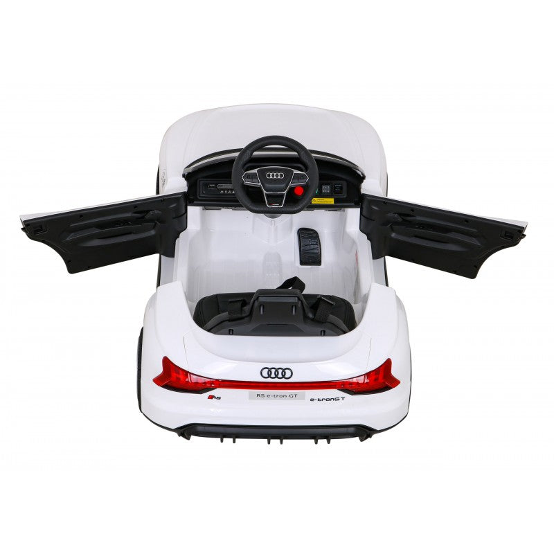 Auto Elettrica per Bambini Audi RS e-tron GT 12V con Telecomando Bianca