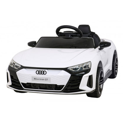 Auto Elettrica per Bambini Audi RS e-tron GT 12V con Telecomando Bianca