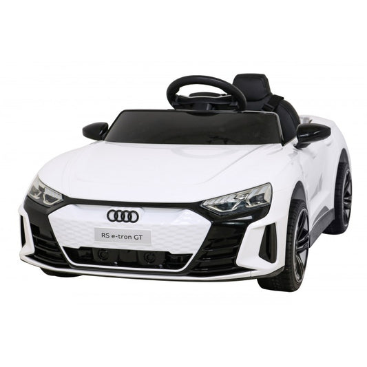 Auto Elettrica per Bambini Audi RS e-tron GT 12V con Telecomando Bianca