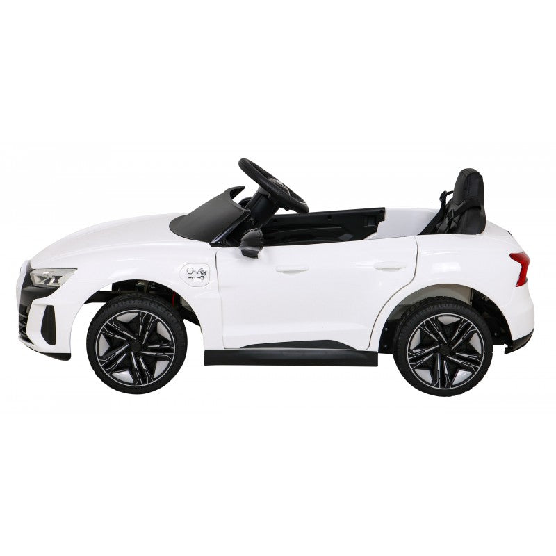 Auto Elettrica per Bambini Audi RS e-tron GT 12V con Telecomando Bianca