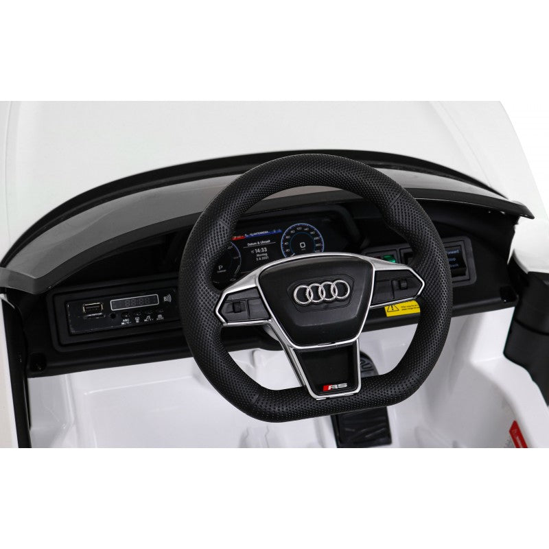 Auto Elettrica per Bambini Audi RS e-tron GT 12V con Telecomando Bianca