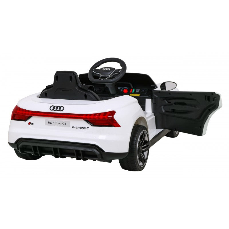 Auto Elettrica per Bambini Audi RS e-tron GT 12V con Telecomando Bianca