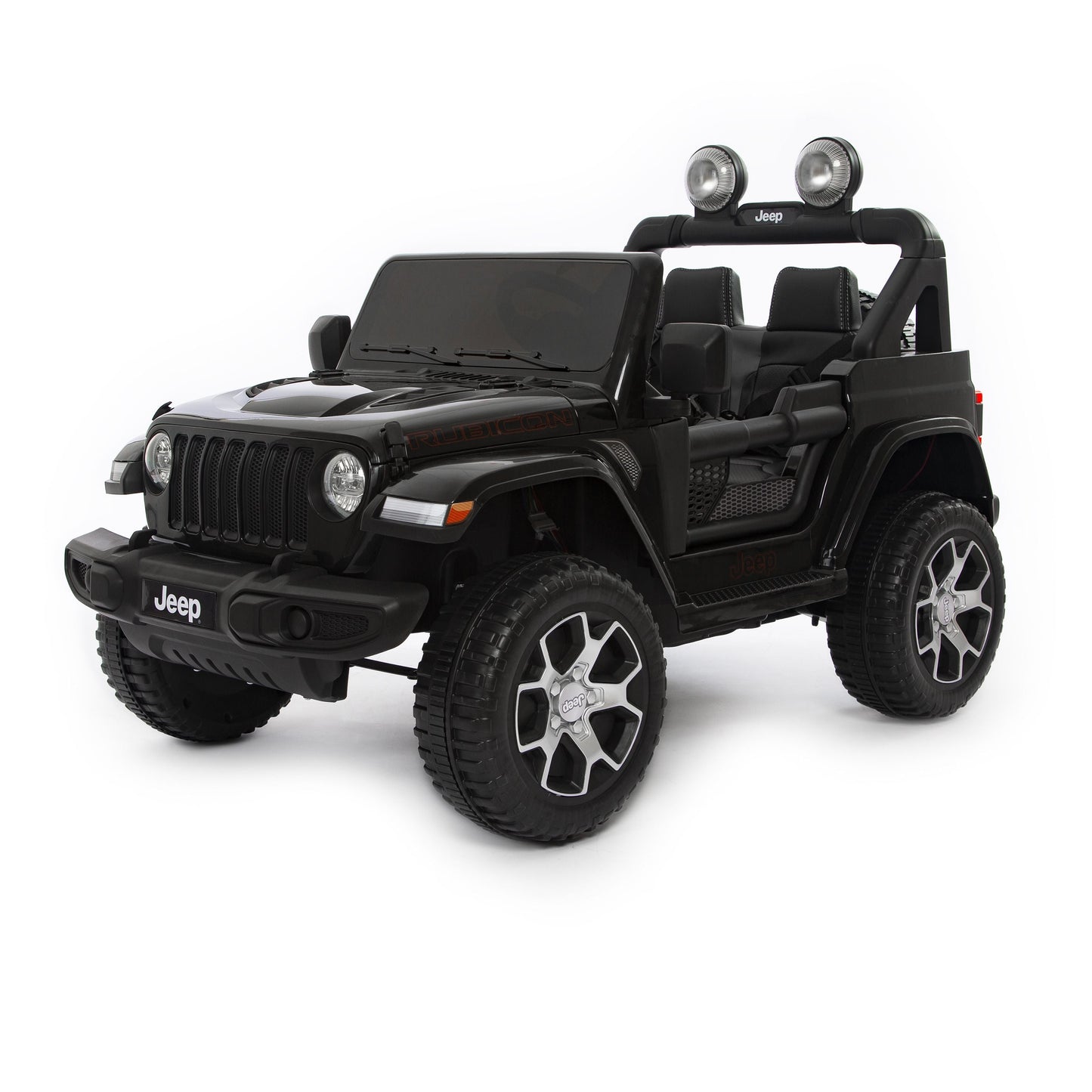 Jeep Wrangler Rubicon Elettrica per Bambini 12V 2 Posti Nero