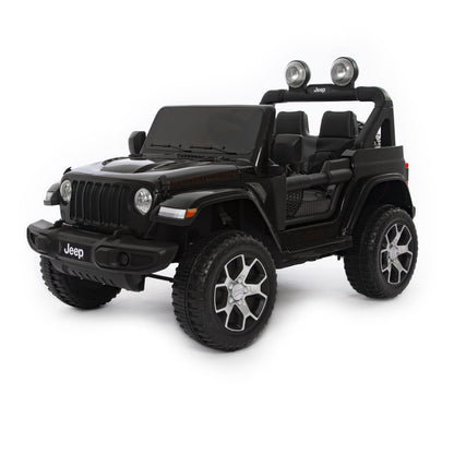 Jeep Wrangler Rubicon Elettrica per Bambini 12V 2 Posti Nero