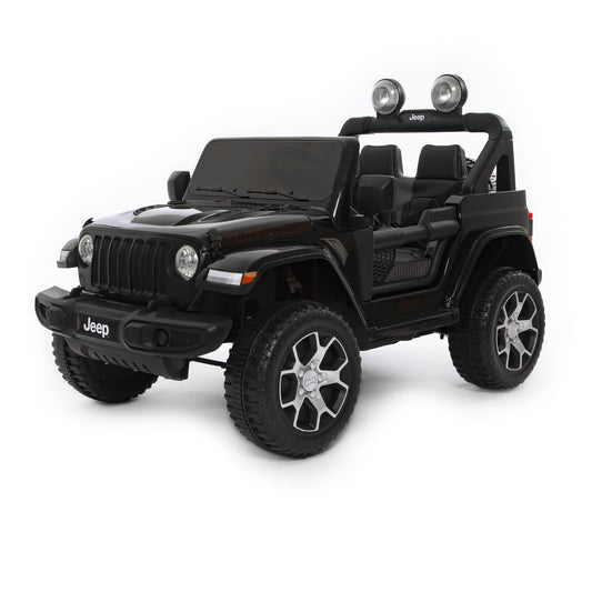 Jeep Wrangler Rubicon Elettrica per Bambini 12V 2 Posti Nero