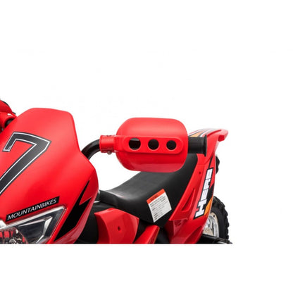 Moto Cross Elettrica per Bambini con Rotelle Rossa