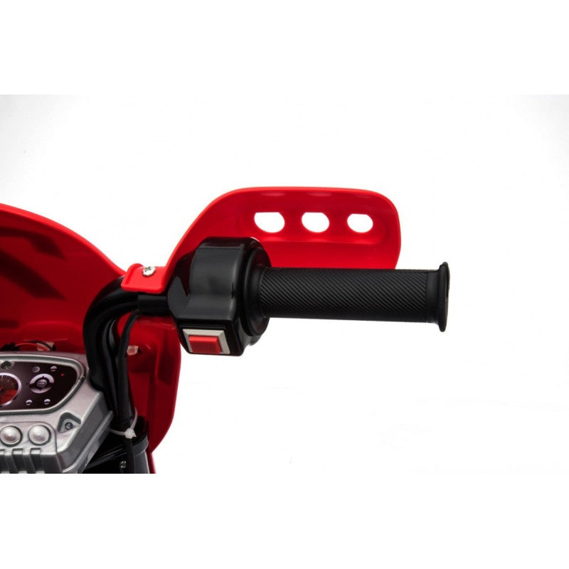 Moto Cross Elettrica per Bambini con Rotelle Rossa