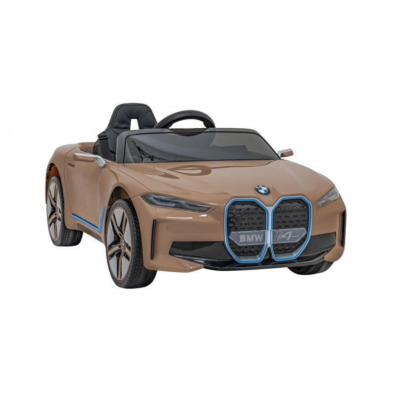 Auto Elettrica per Bambini BMW i4 12V con Telecomando Oro