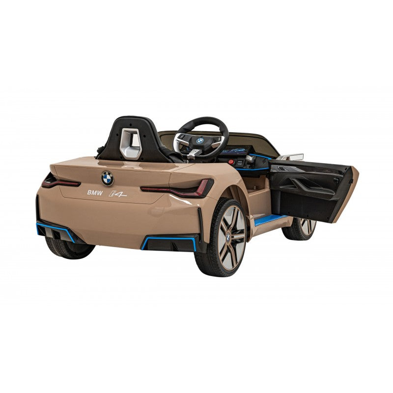 Auto Elettrica per Bambini BMW i4 12V con Telecomando Oro