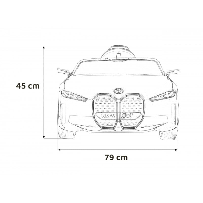 Auto Elettrica per Bambini BMW i4 12V con Telecomando Oro