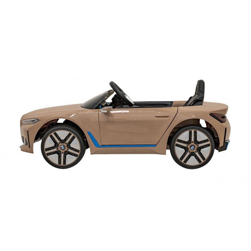 Auto Elettrica per Bambini BMW i4 12V con Telecomando Oro