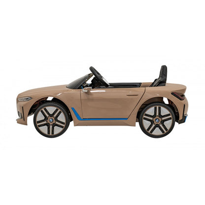 Auto Elettrica per Bambini BMW i4 12V con Telecomando Oro