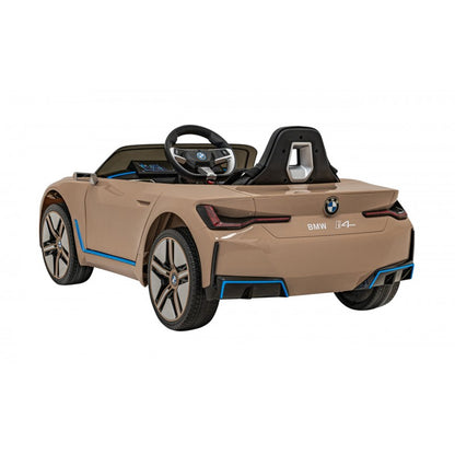 Auto Elettrica per Bambini BMW i4 12V con Telecomando Oro