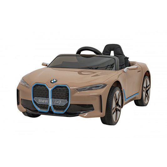 Auto Elettrica per Bambini BMW i4 12V con Telecomando Oro