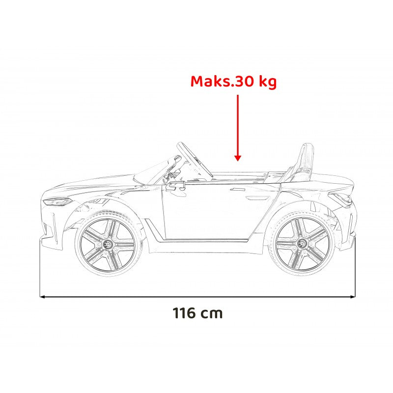 Auto Elettrica per Bambini BMW i4 12V con Telecomando Oro