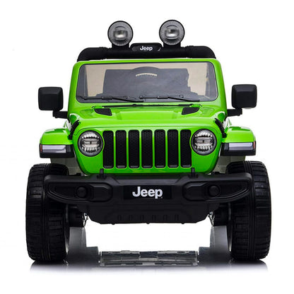 Jeep Wrangler Rubicon Elettrica per Bambini 12V 2 Posti Verde