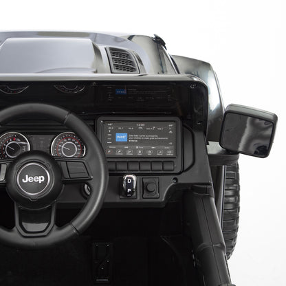 Jeep Wrangler Rubicon Elettrica per Bambini 12V 2 Posti Nero