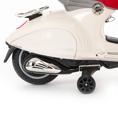 Vespa 946 Elettrica per Bambini 12V Bianco