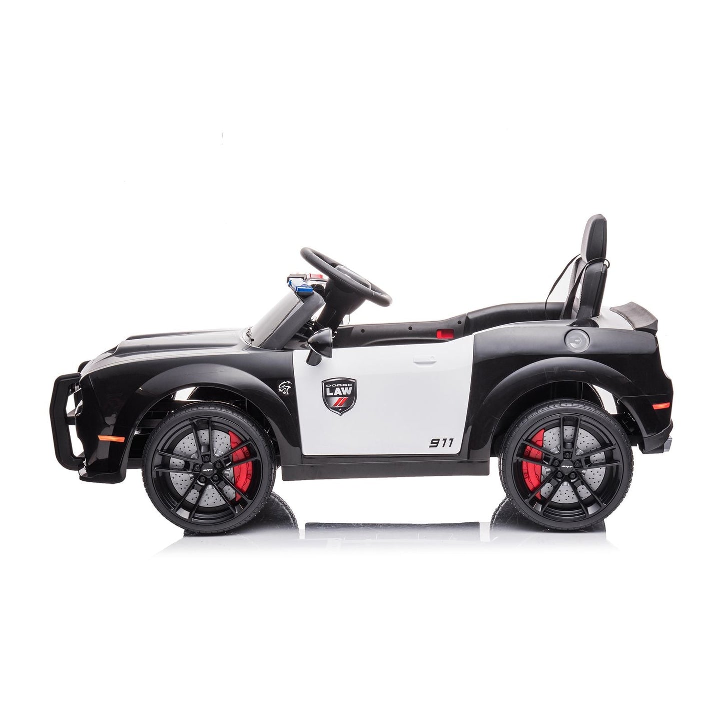 Auto della Polizia Dodge Elettrica per Bambini 12V Bianco