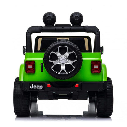 Jeep Wrangler Rubicon Elettrica per Bambini 12V 2 Posti Verde