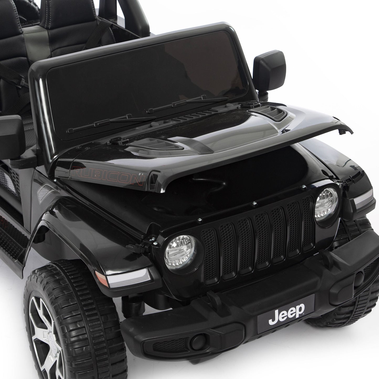 Jeep Wrangler Rubicon Elettrica per Bambini 12V 2 Posti Nero