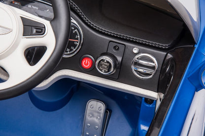 Auto Elettrica per Bambini Bentley Mulsanne 12V con Telecomando Blu