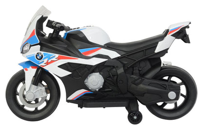 Moto Elettrica per Bambini BMW S1000RR con Rotelle Bianca