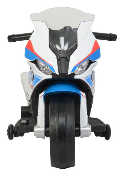 Moto Elettrica per Bambini BMW S1000RR con Rotelle Bianca