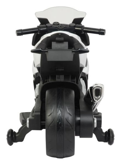 Moto Elettrica per Bambini BMW S1000RR con Rotelle Bianca